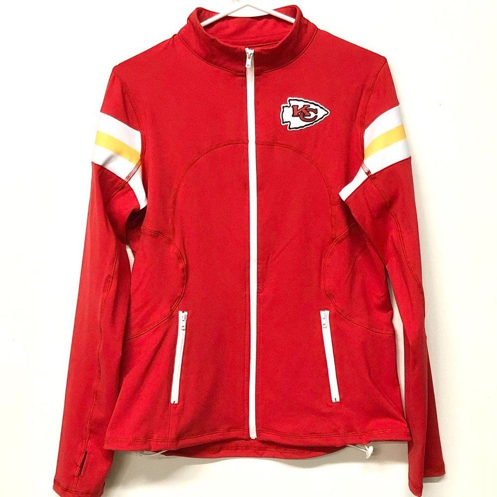 Kansas City Chiefs Red Women's Zip-Front Athletic Jacket
